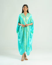 Aquamarine Kaftan Bandhej