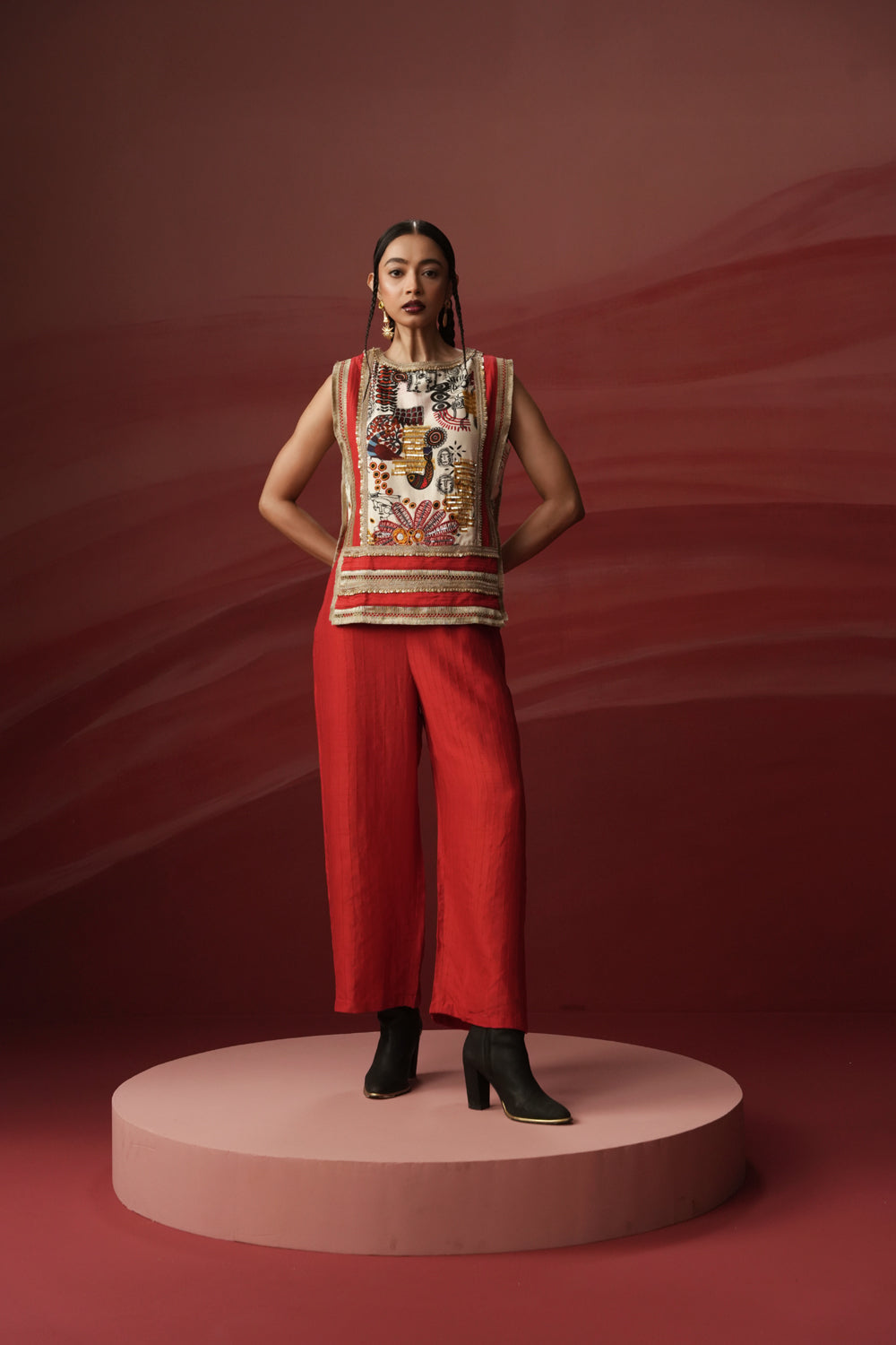Bree Printed Top & Pant Set