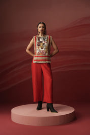 Bree Printed Top & Pant Set