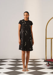 Cheetah Dress Black