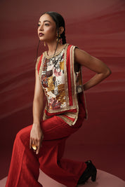 Bree Printed Top & Pant Set