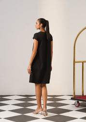 Cheetah Dress Black