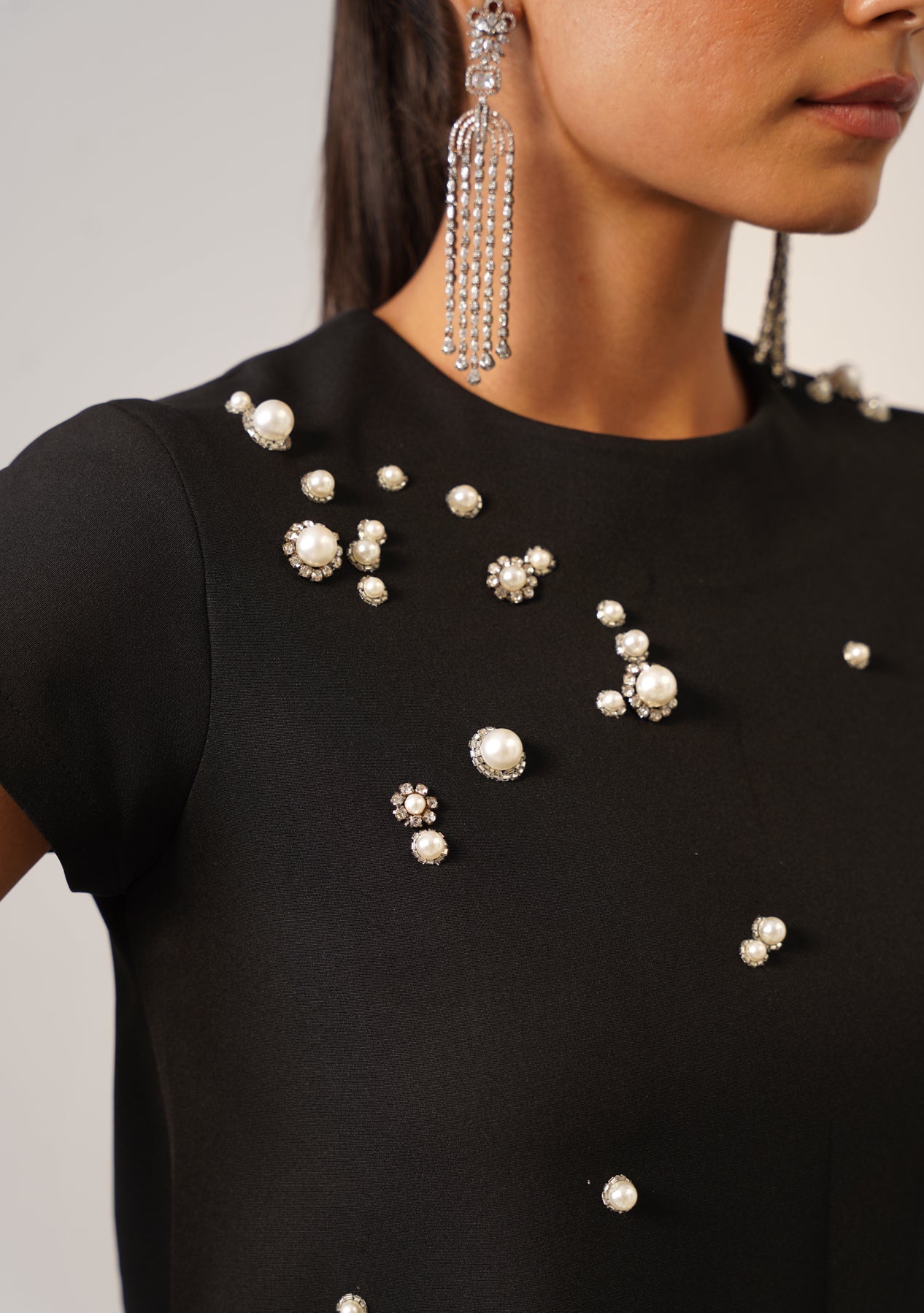 Cheetah Dress Black