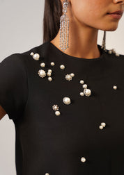 Cheetah Dress Black