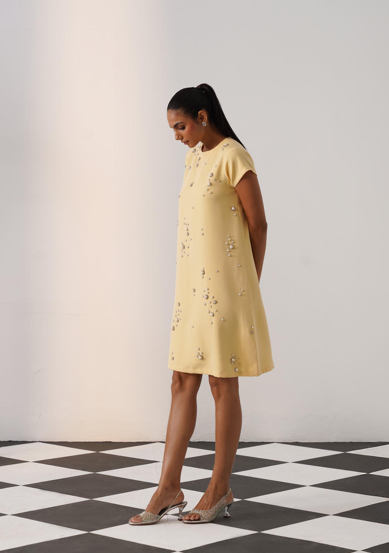 Cheetah Dress Butter Yellow