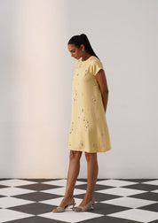 Cheetah Dress Butter Yellow