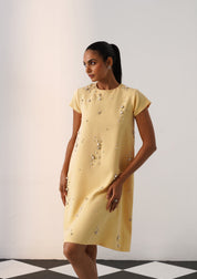 Cheetah Dress Butter Yellow