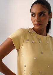 Cheetah Dress Butter Yellow