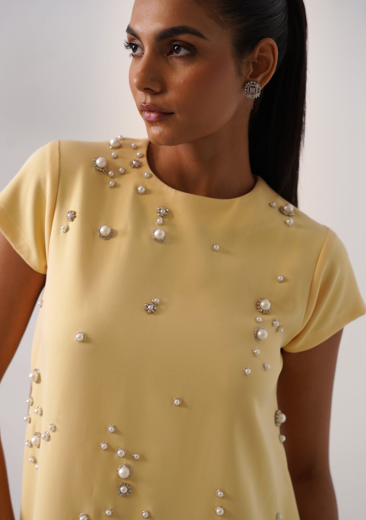 Cheetah Dress Butter Yellow