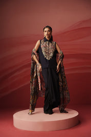 Cosmos Shirt & Drap Skirt Set