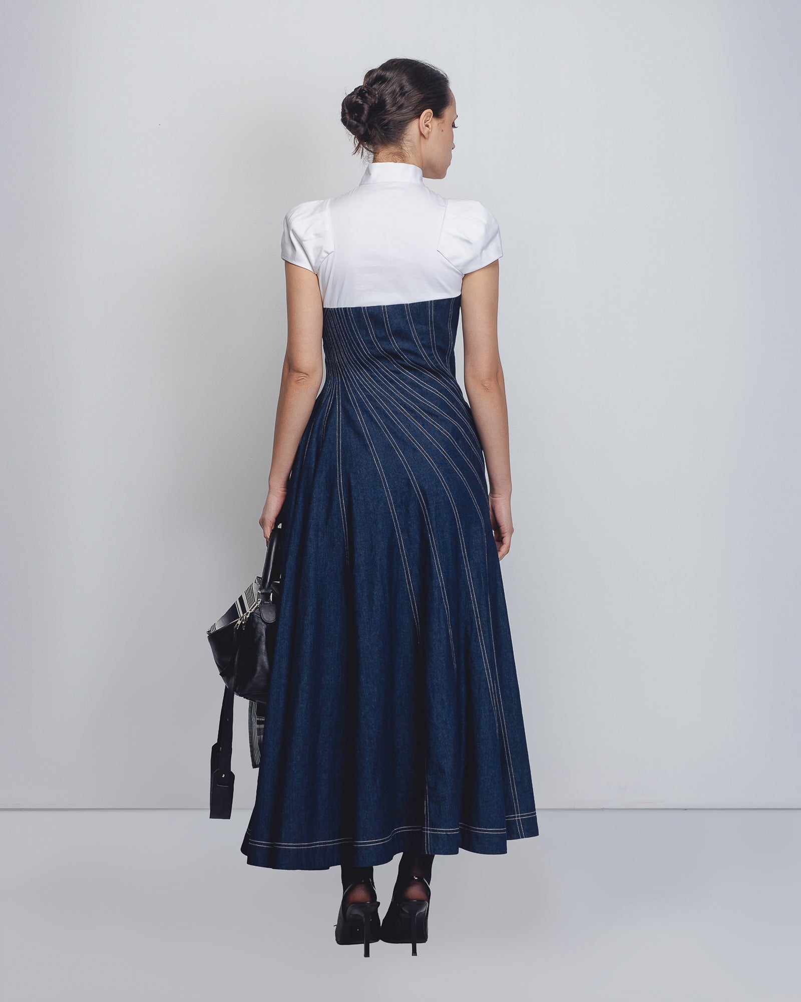 Denim Swirl Dress