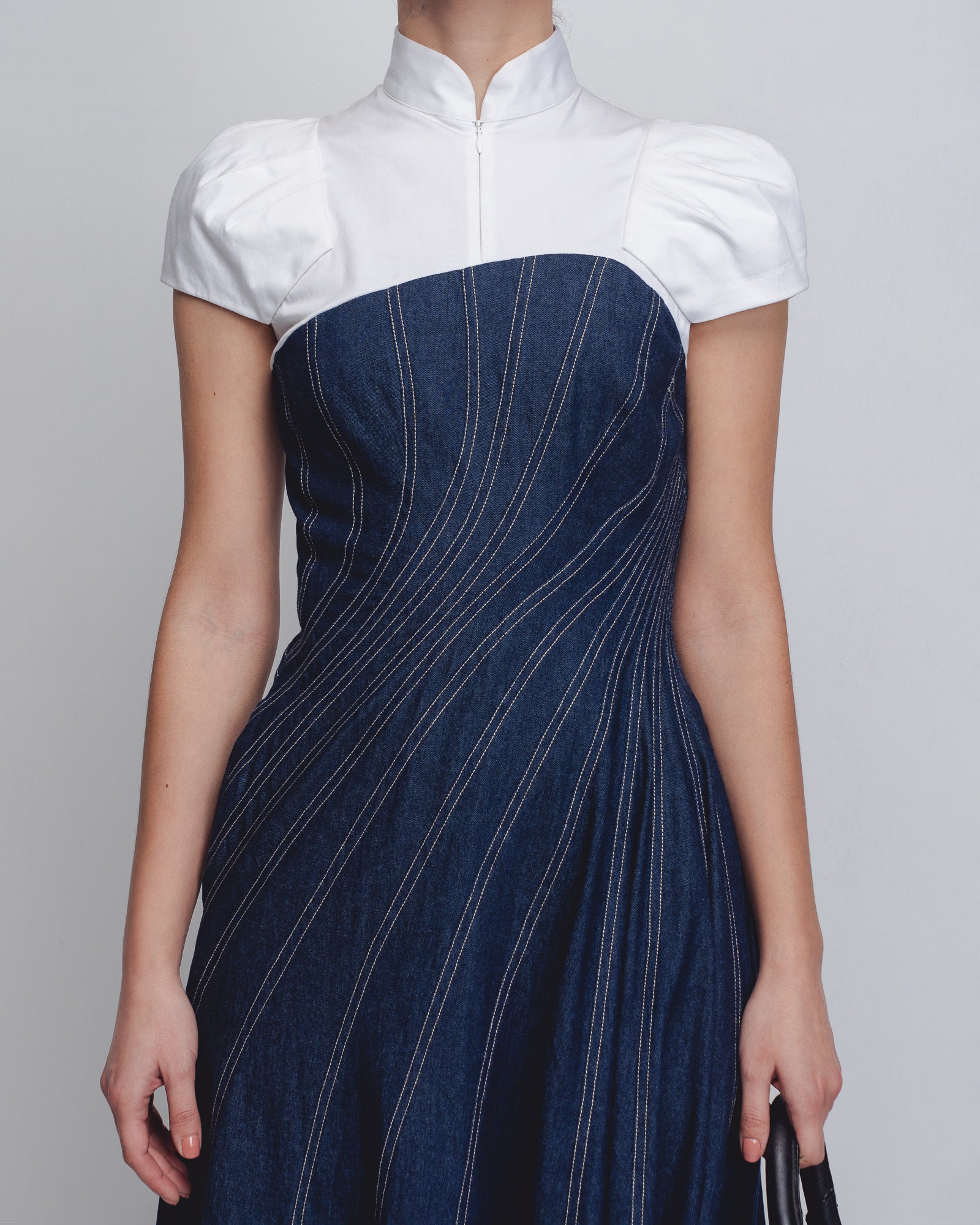 Denim Swirl Dress