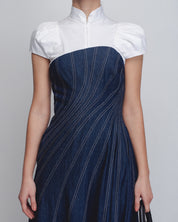 Denim Swirl Dress