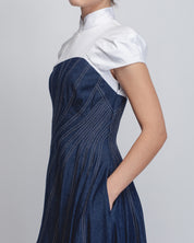 Denim Swirl Dress