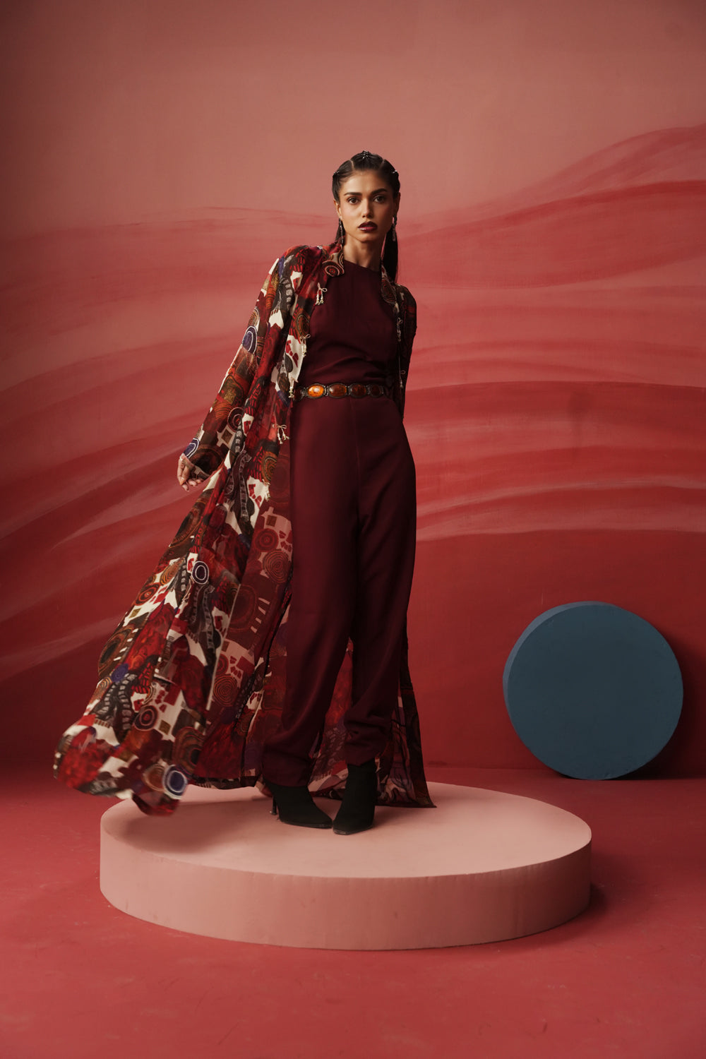 Edel Jumpsuit With Printed Jacket