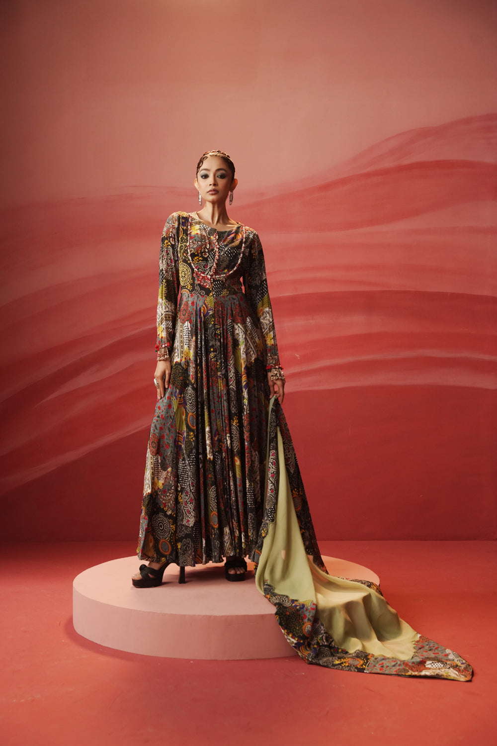 Saber Anarkali Set