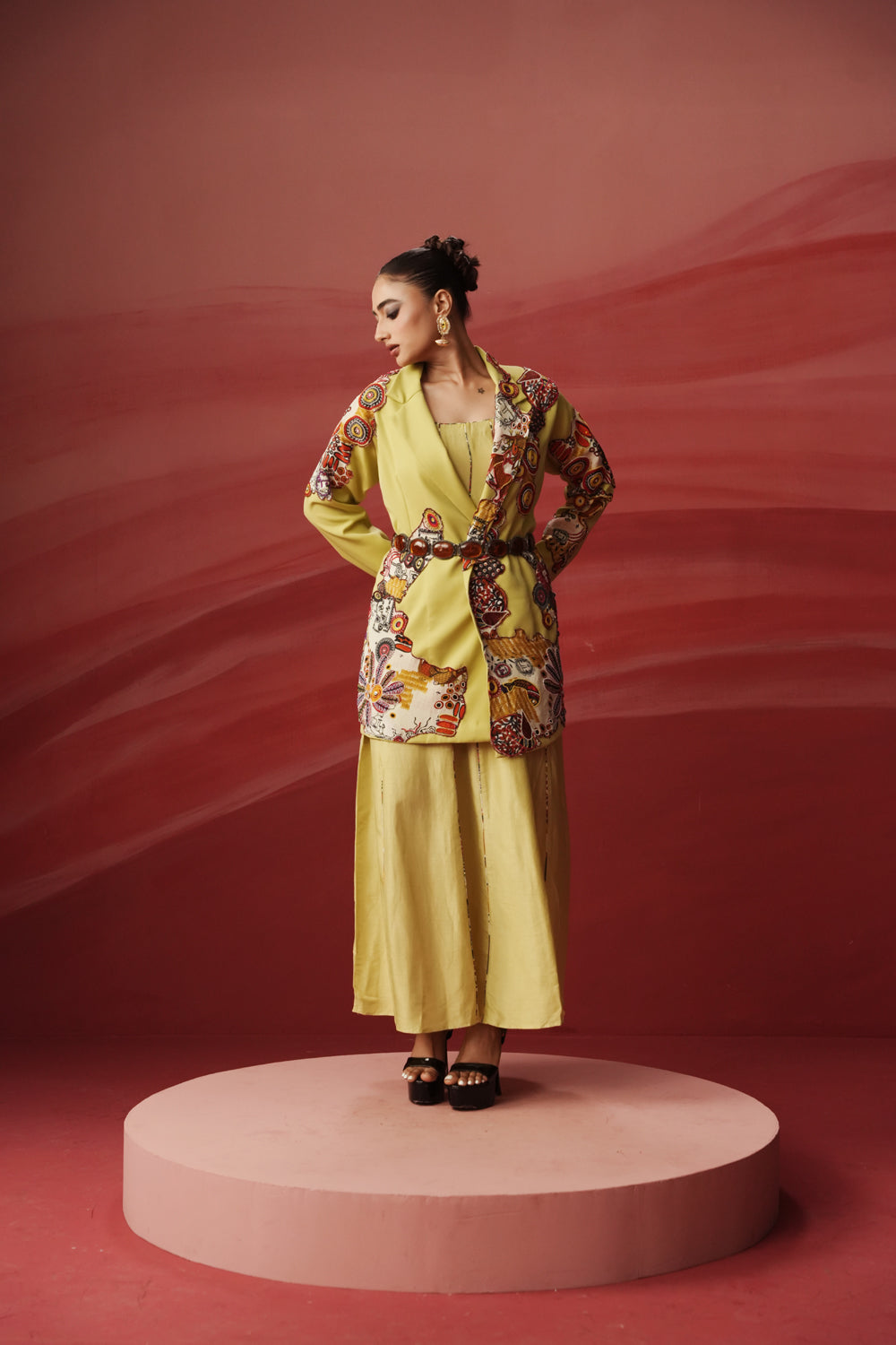 Elvira Dress With Printed Blazer