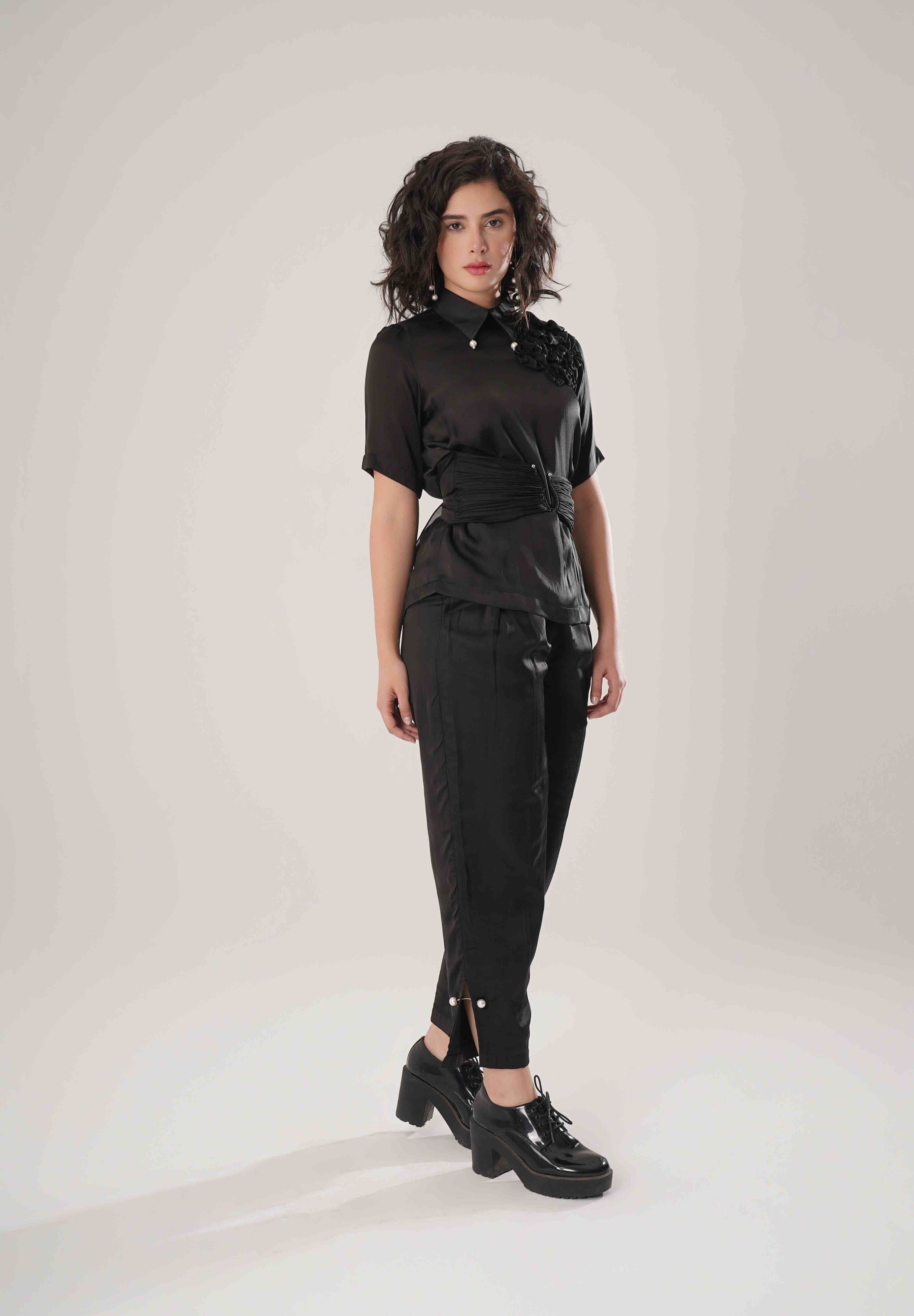 Black Corset Shirt