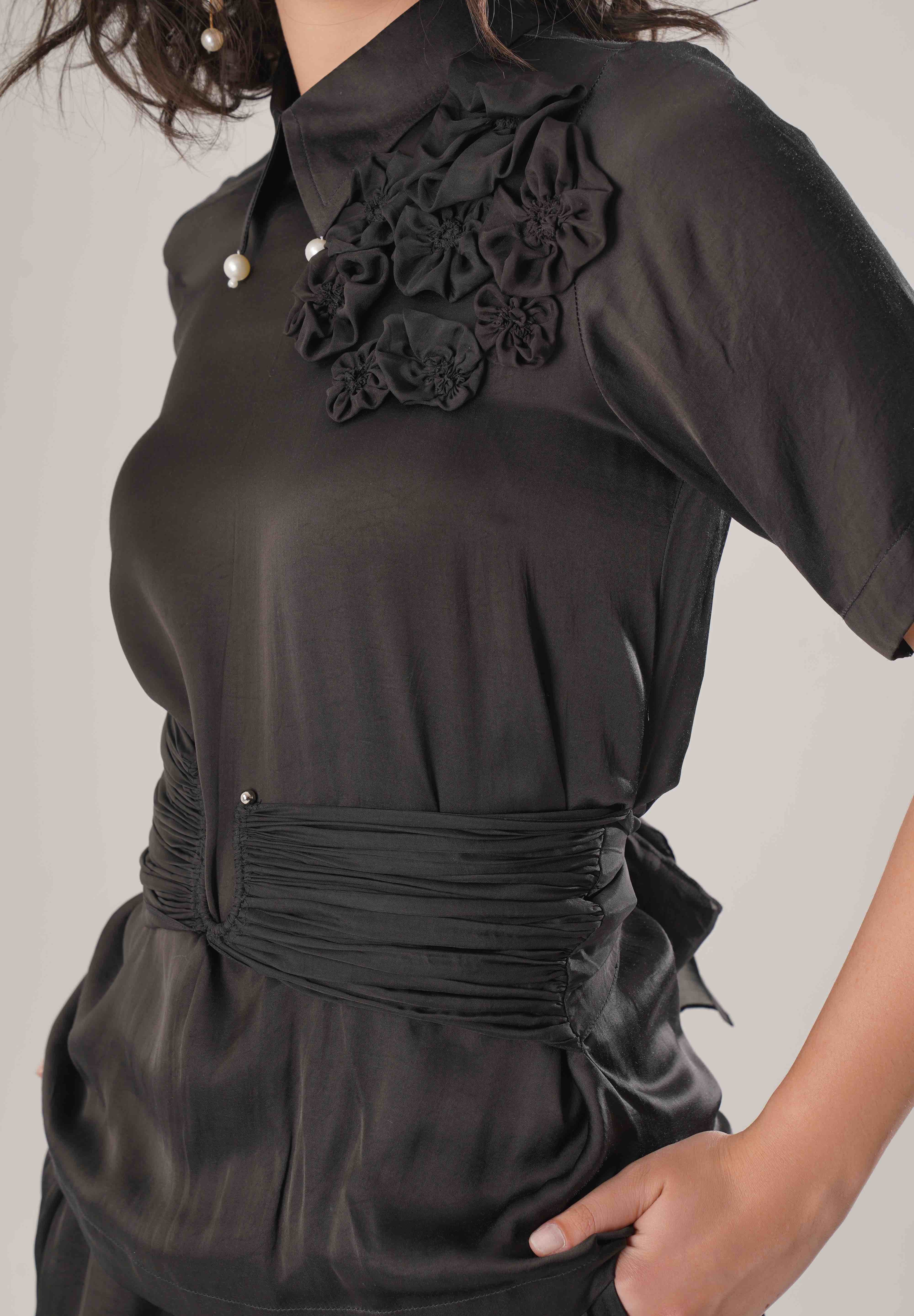 Black Corset Shirt