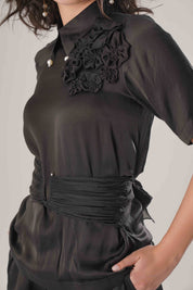Black Corset Set