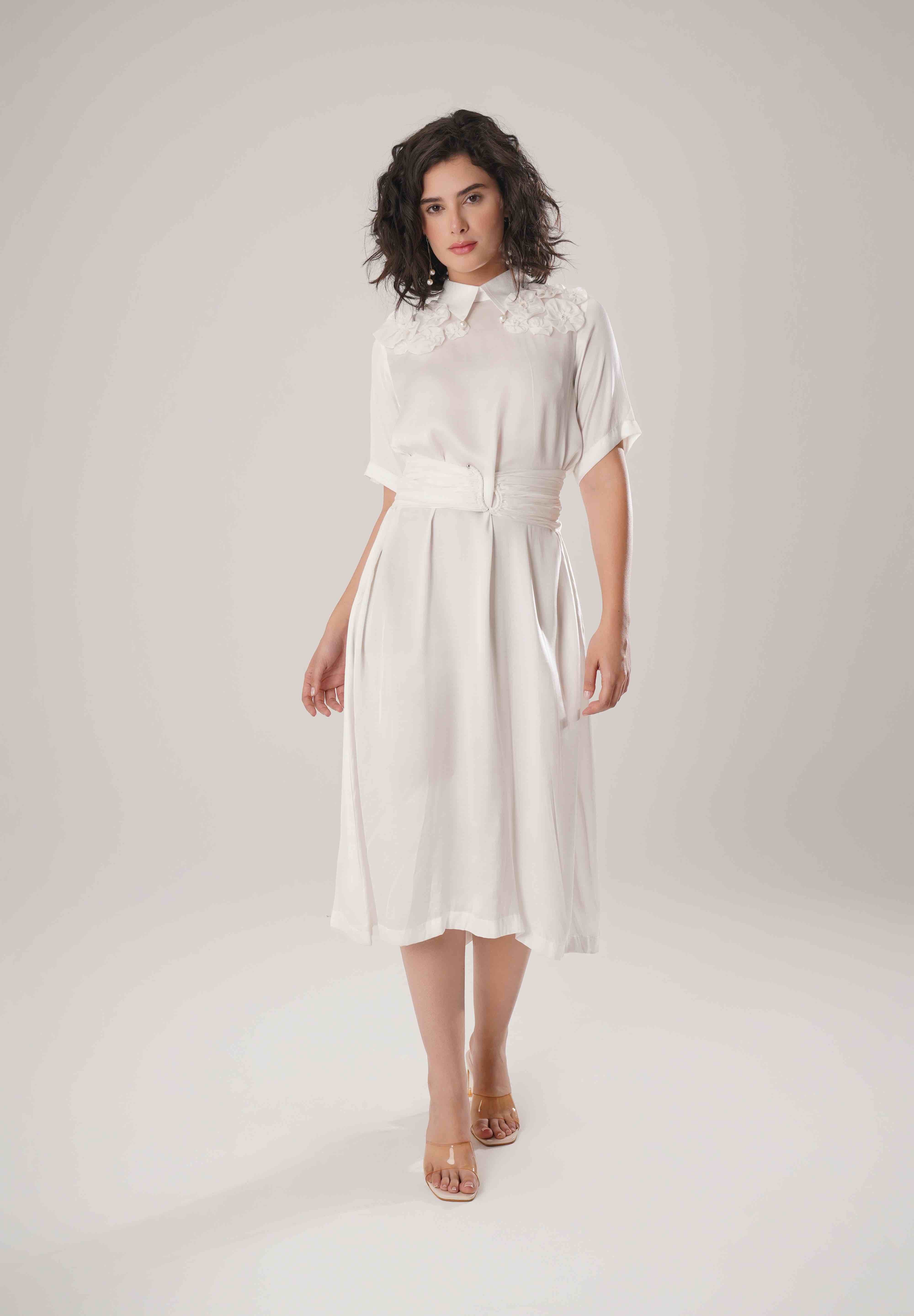 White Corset Dress