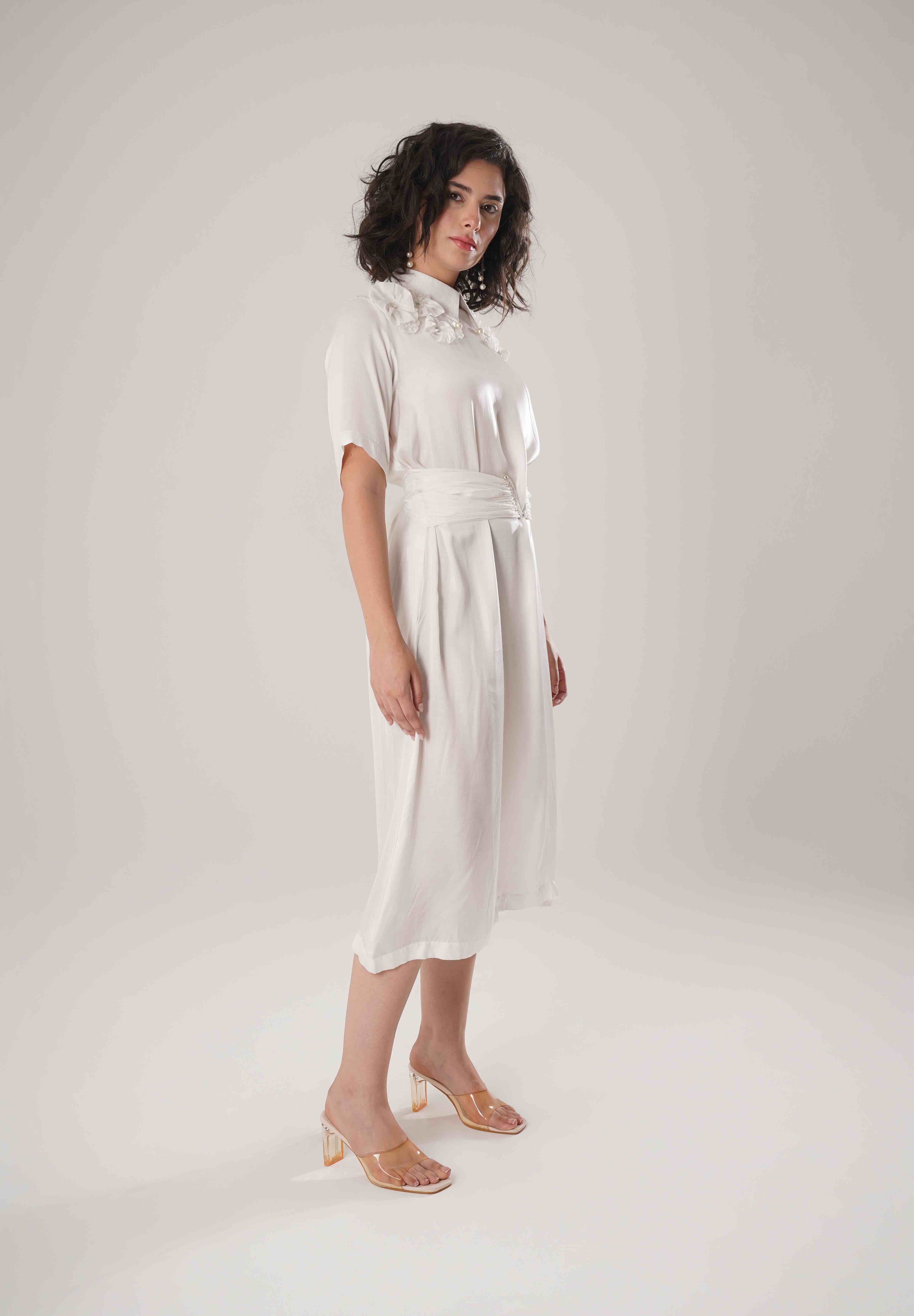 White Corset Dress