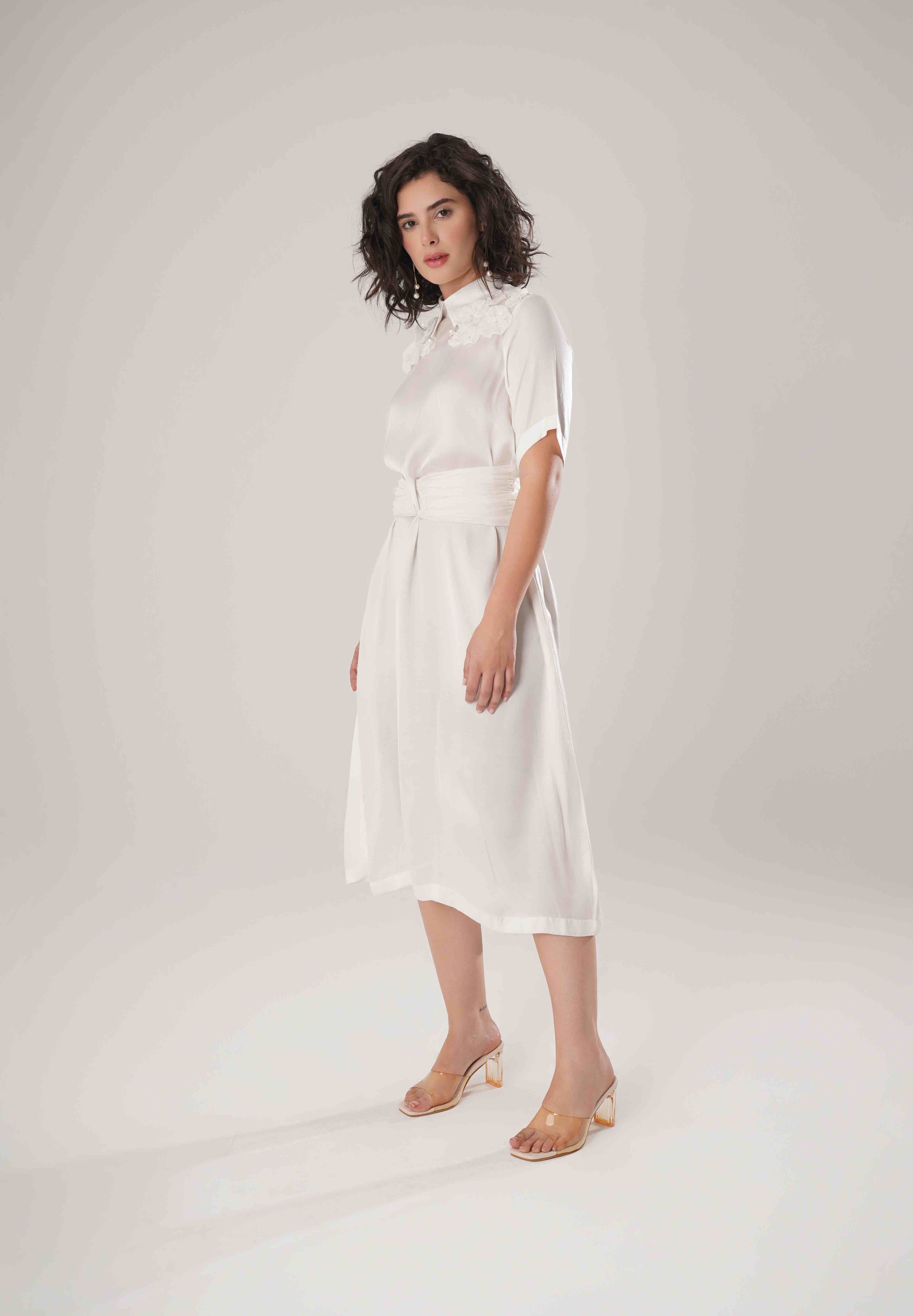 White Corset Dress
