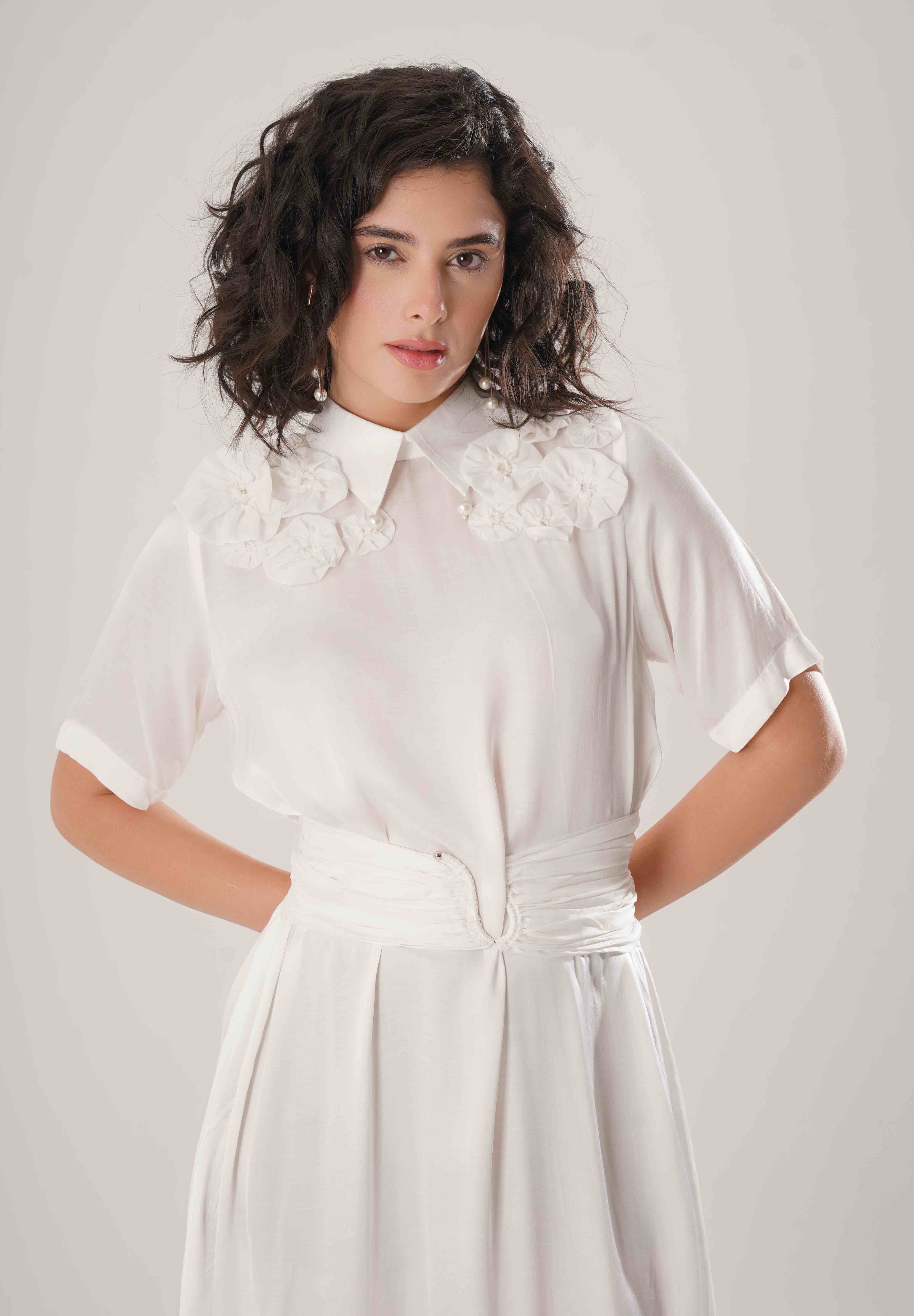 White Corset Dress