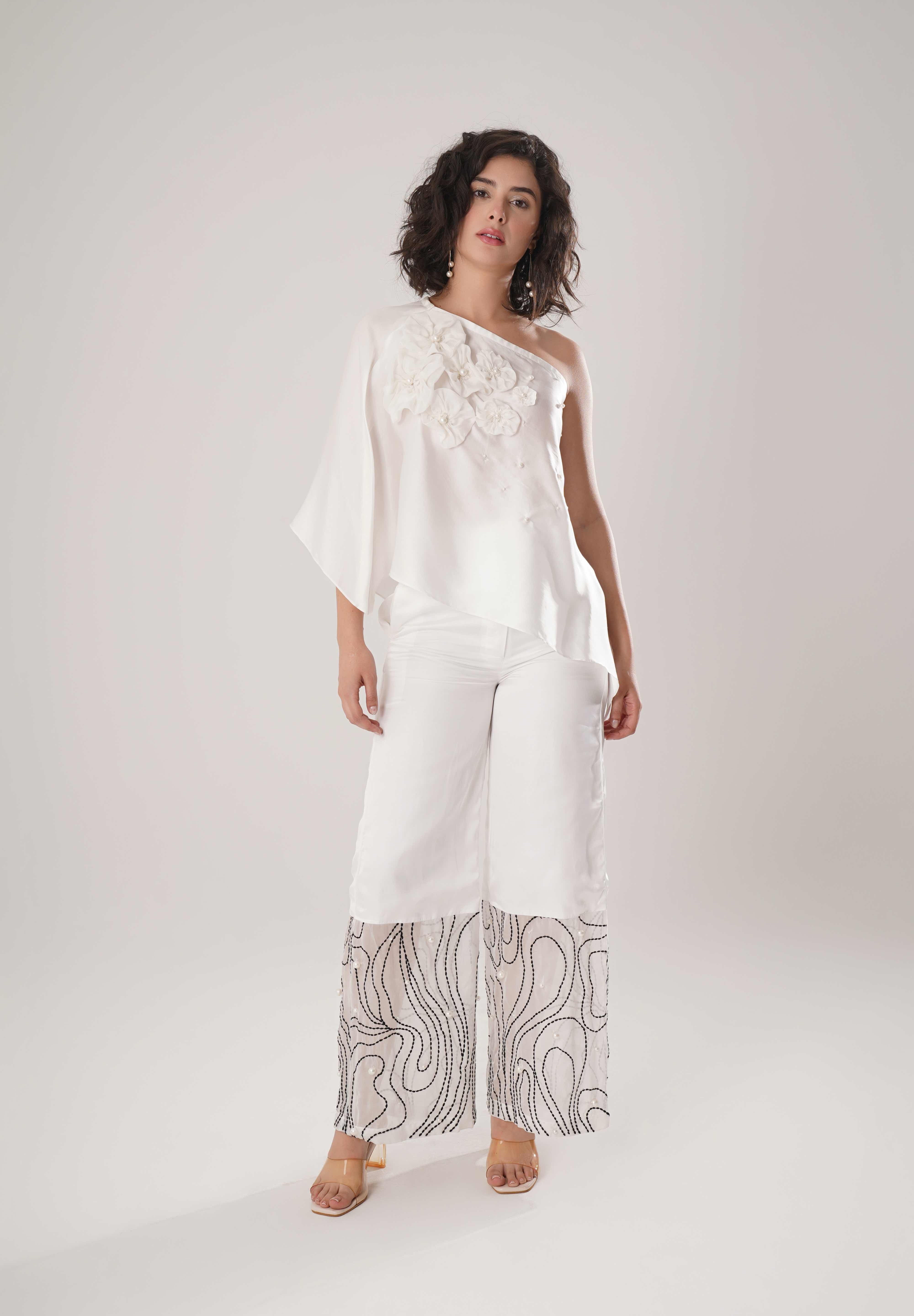 White Pearl Wide Pant