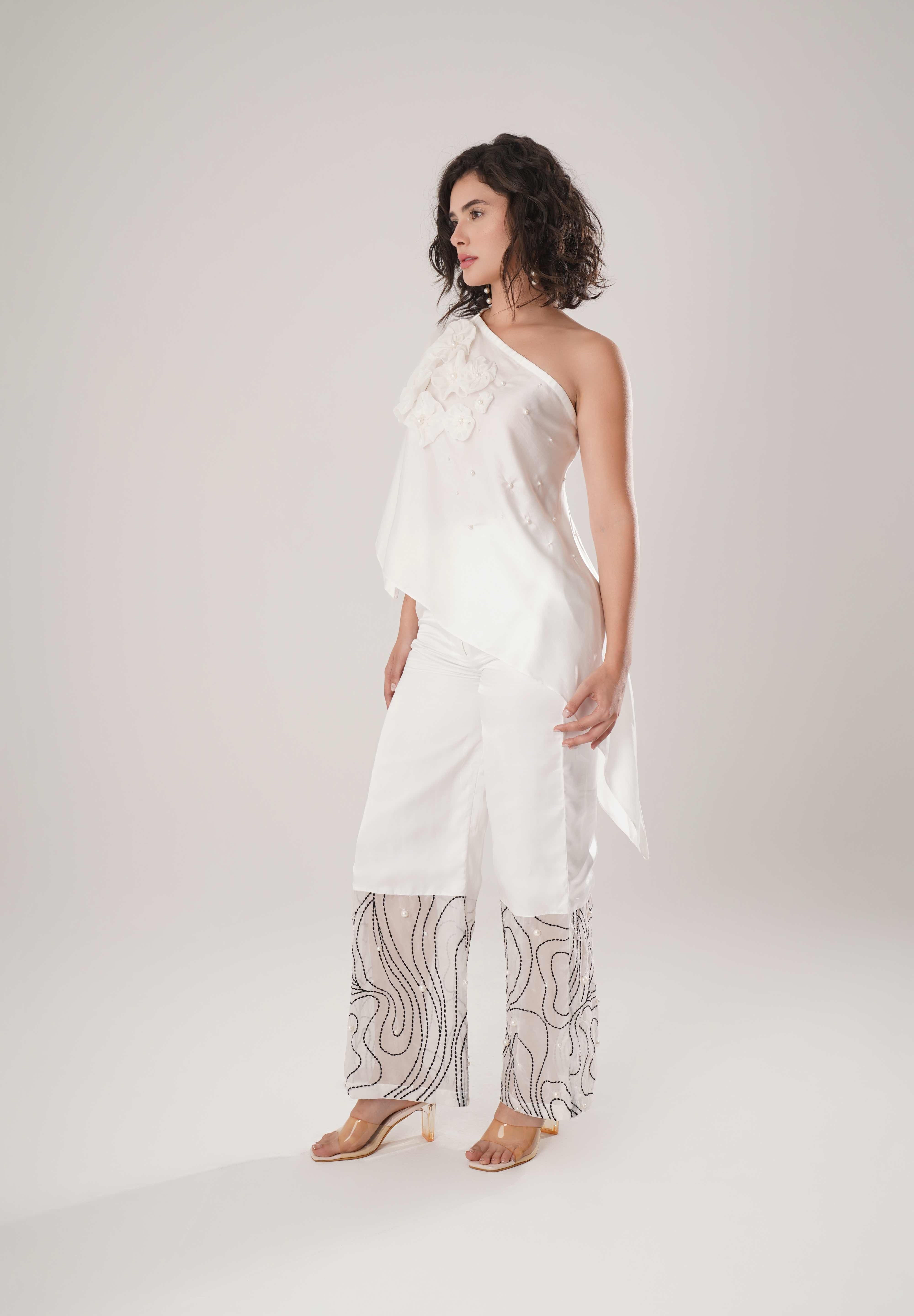 White Buckle Wrap Set