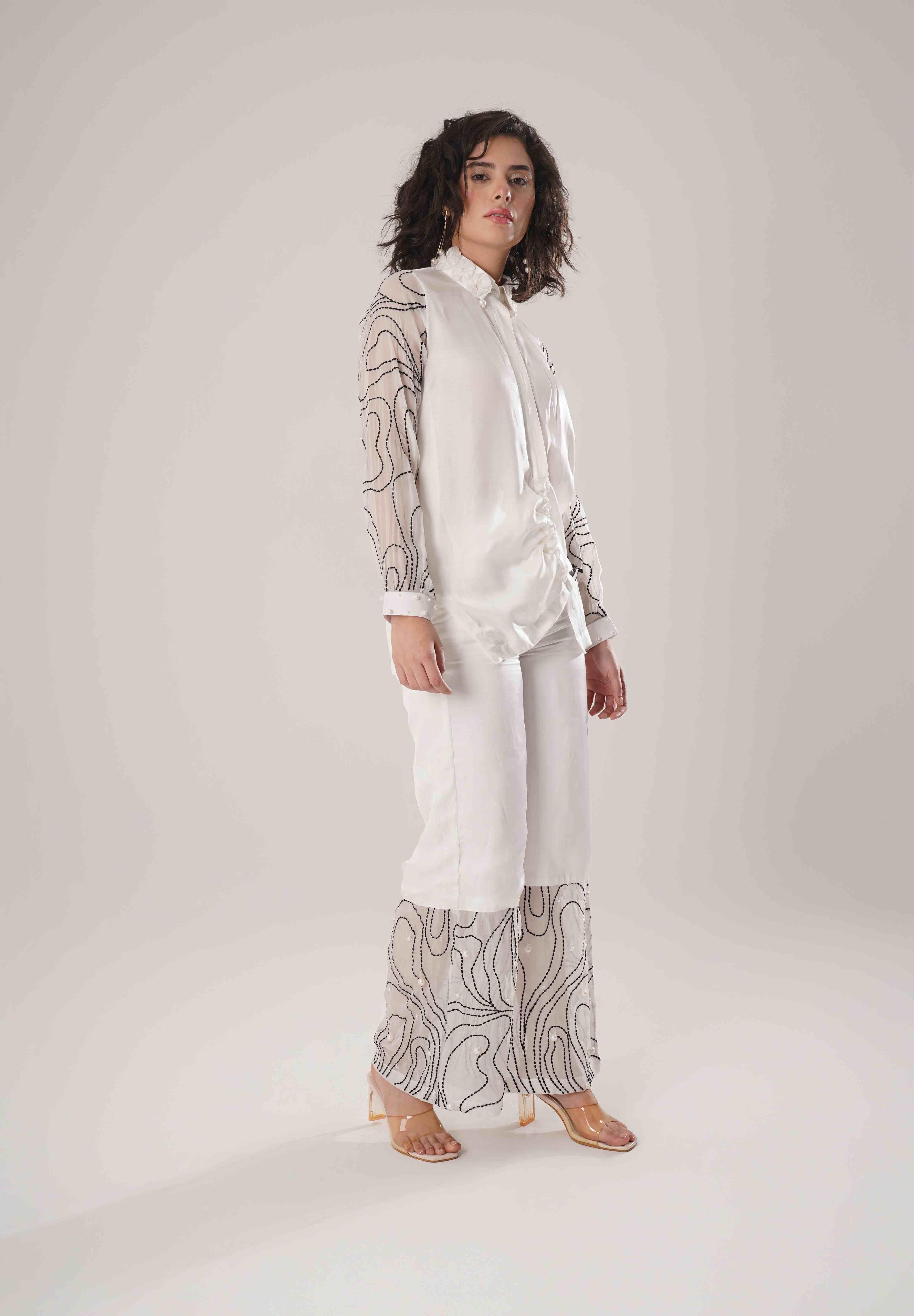 White Buckle Wrap Set