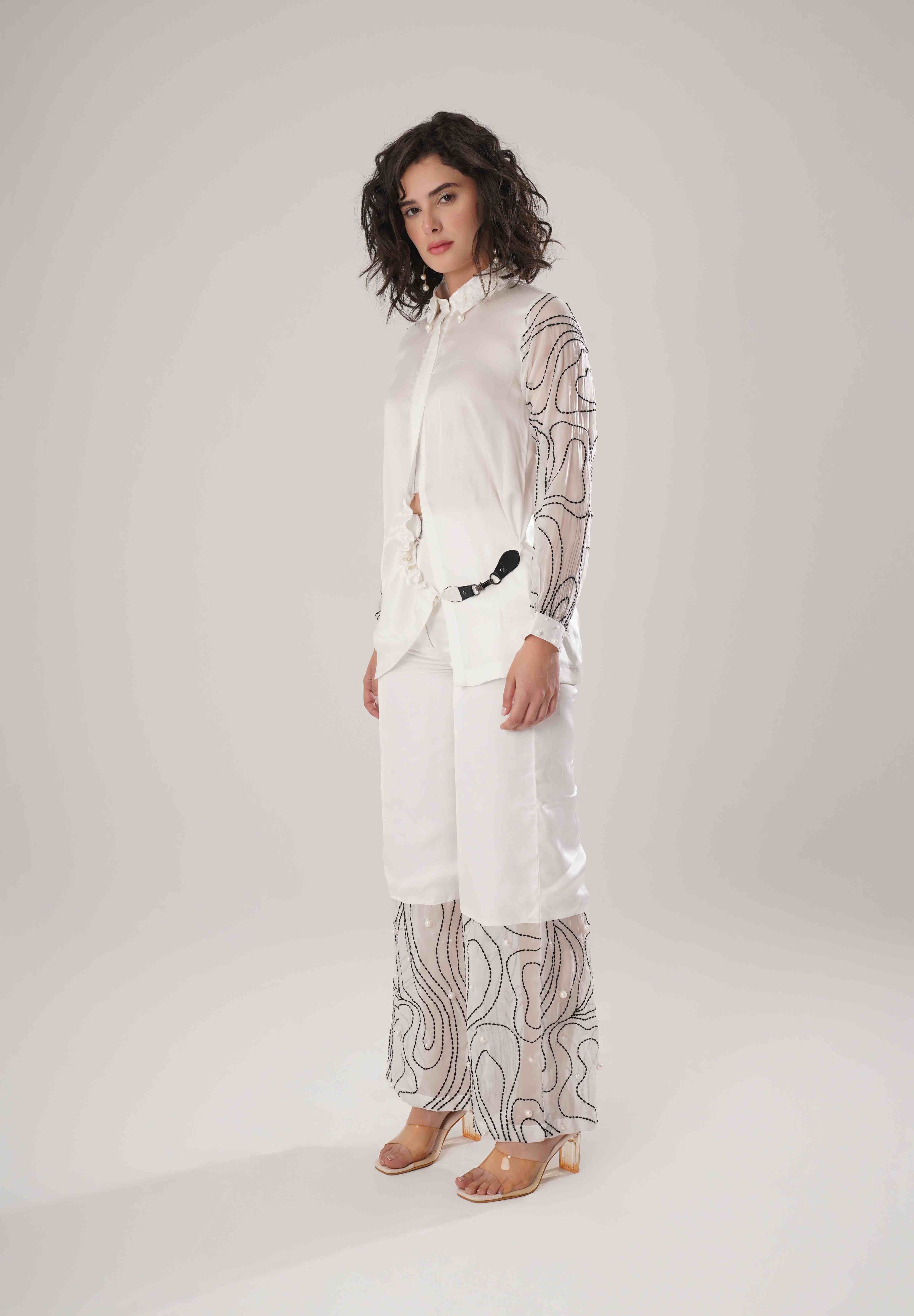 White Buckle Wrap Set