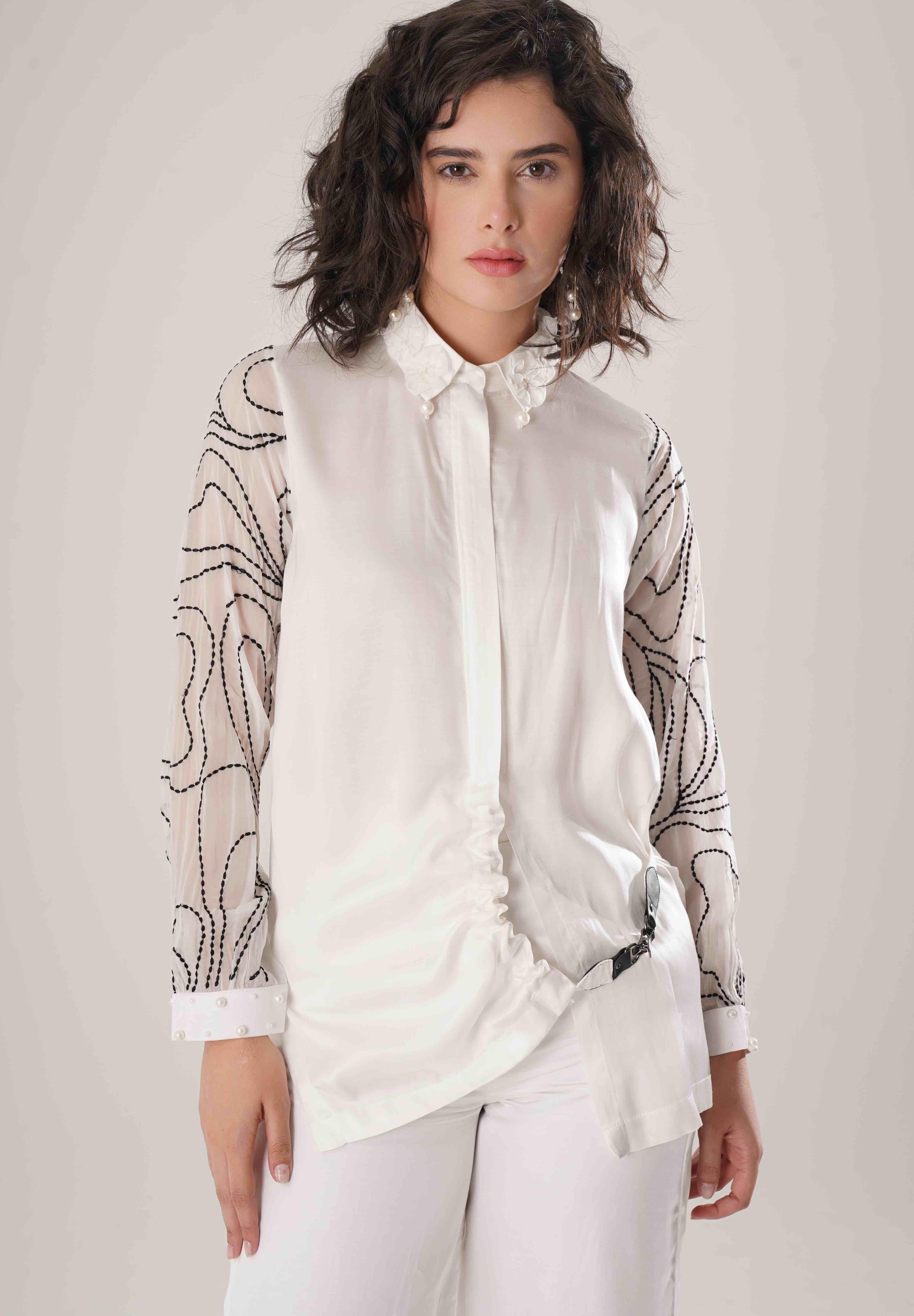 White Buckle Wrap Set