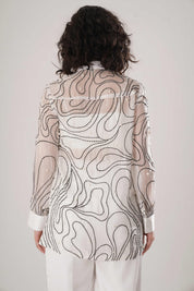White Embroidered Shirt