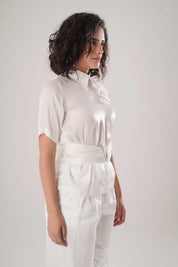 White Corset Shirt