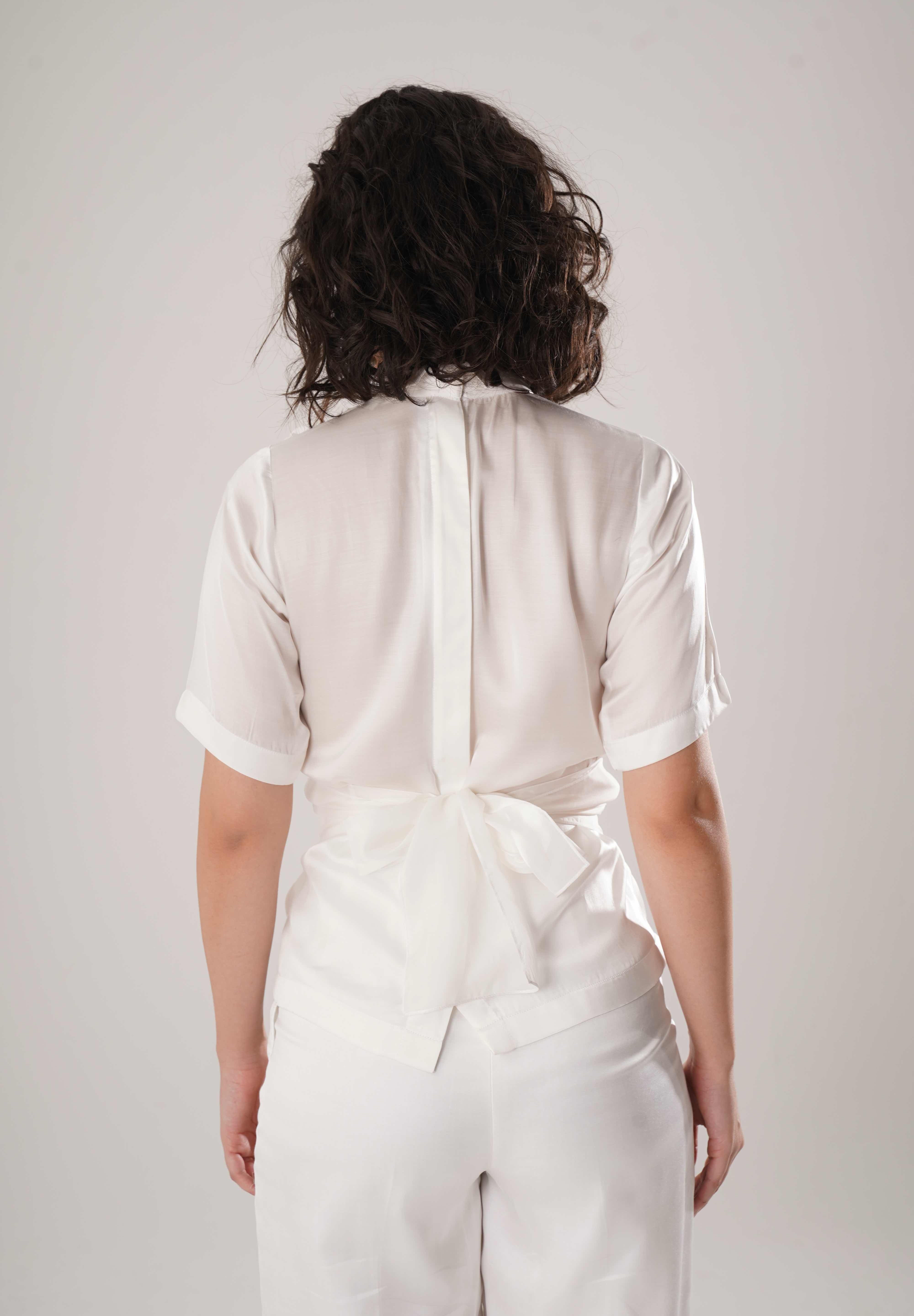White Corset Shirt