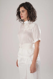 White Corset Shirt