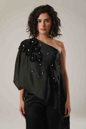 Black Off Shoulder Set