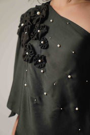 Black Off Shoulder Set