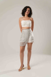 White Skort