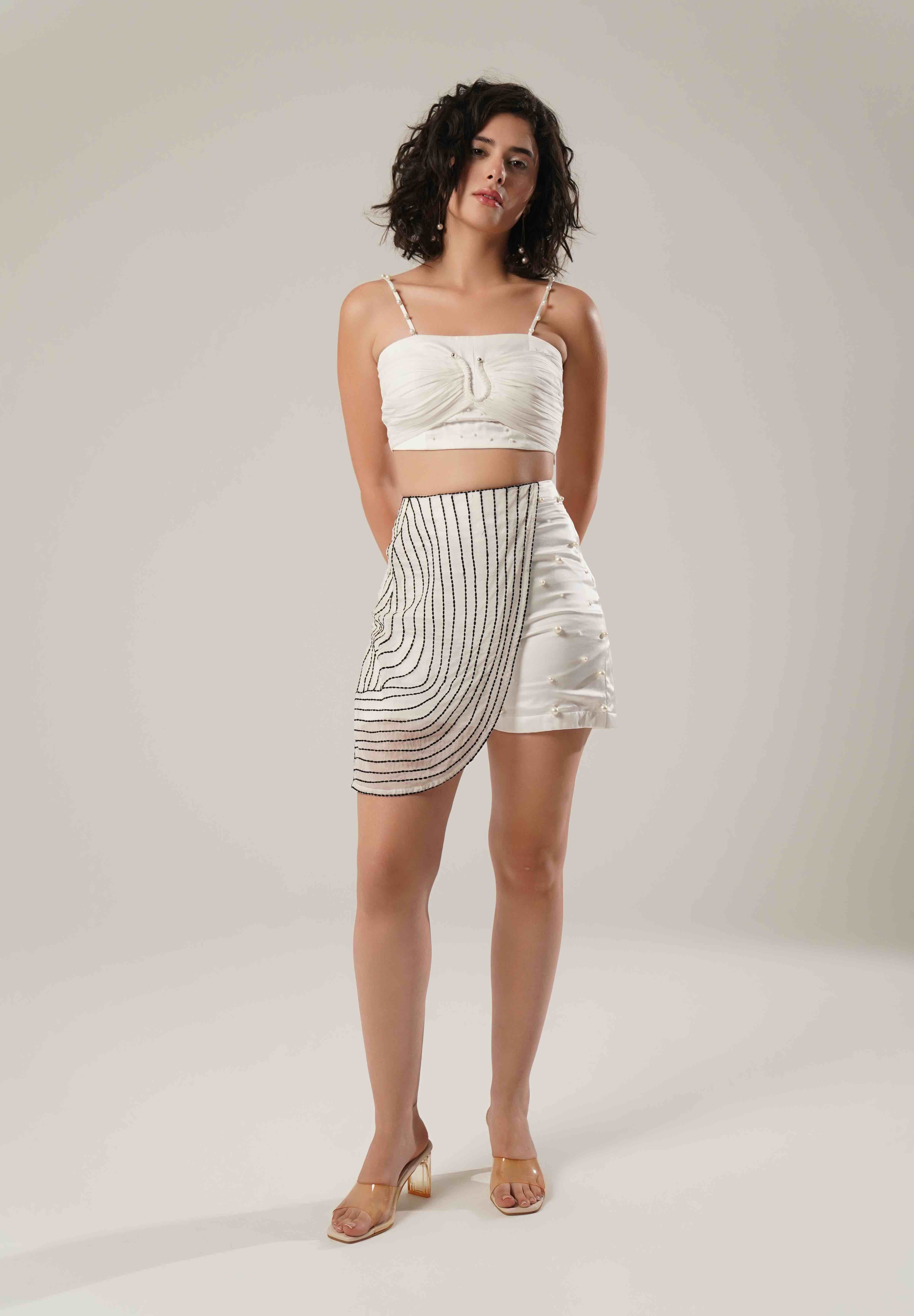 White Skort