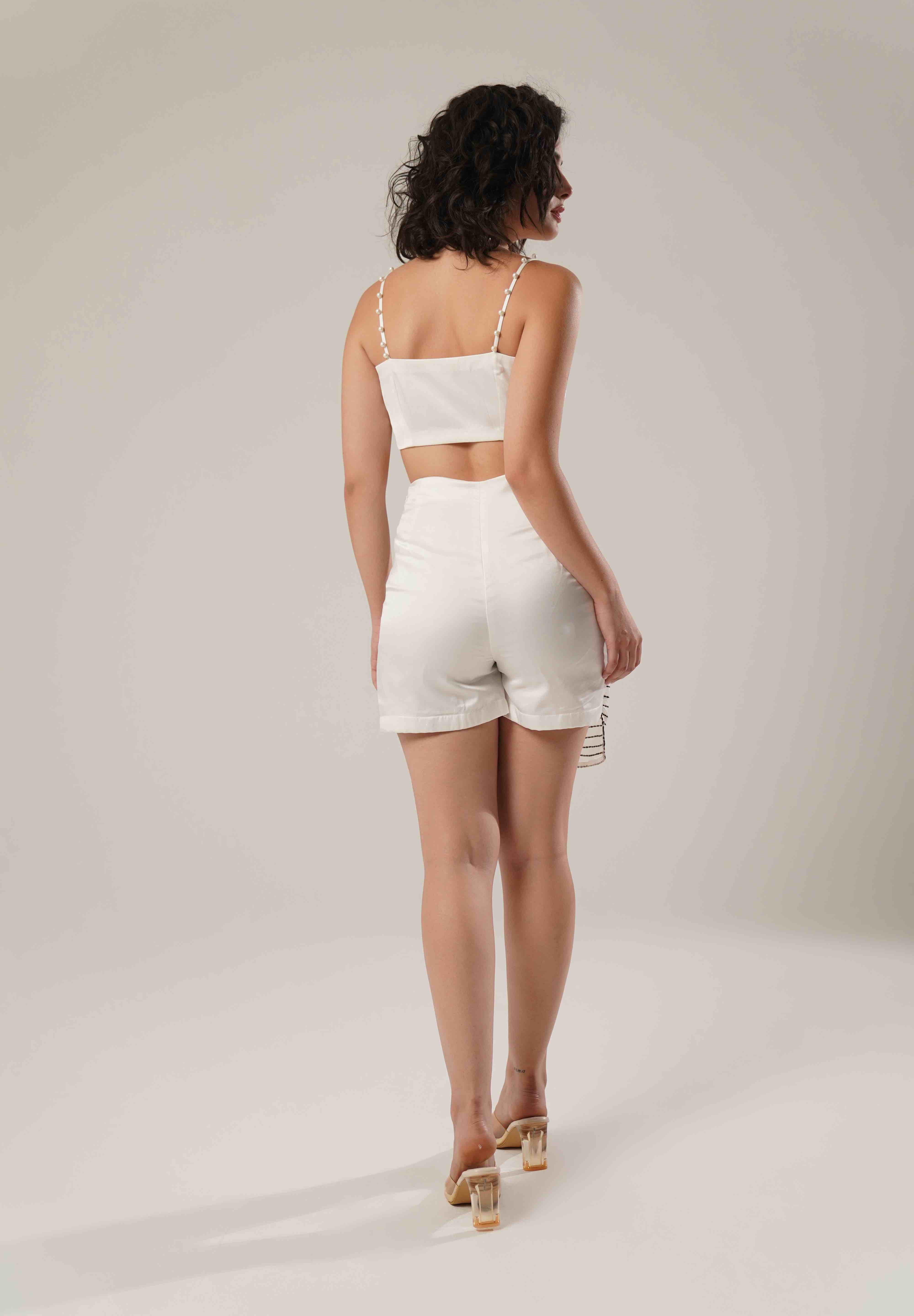 White Skort