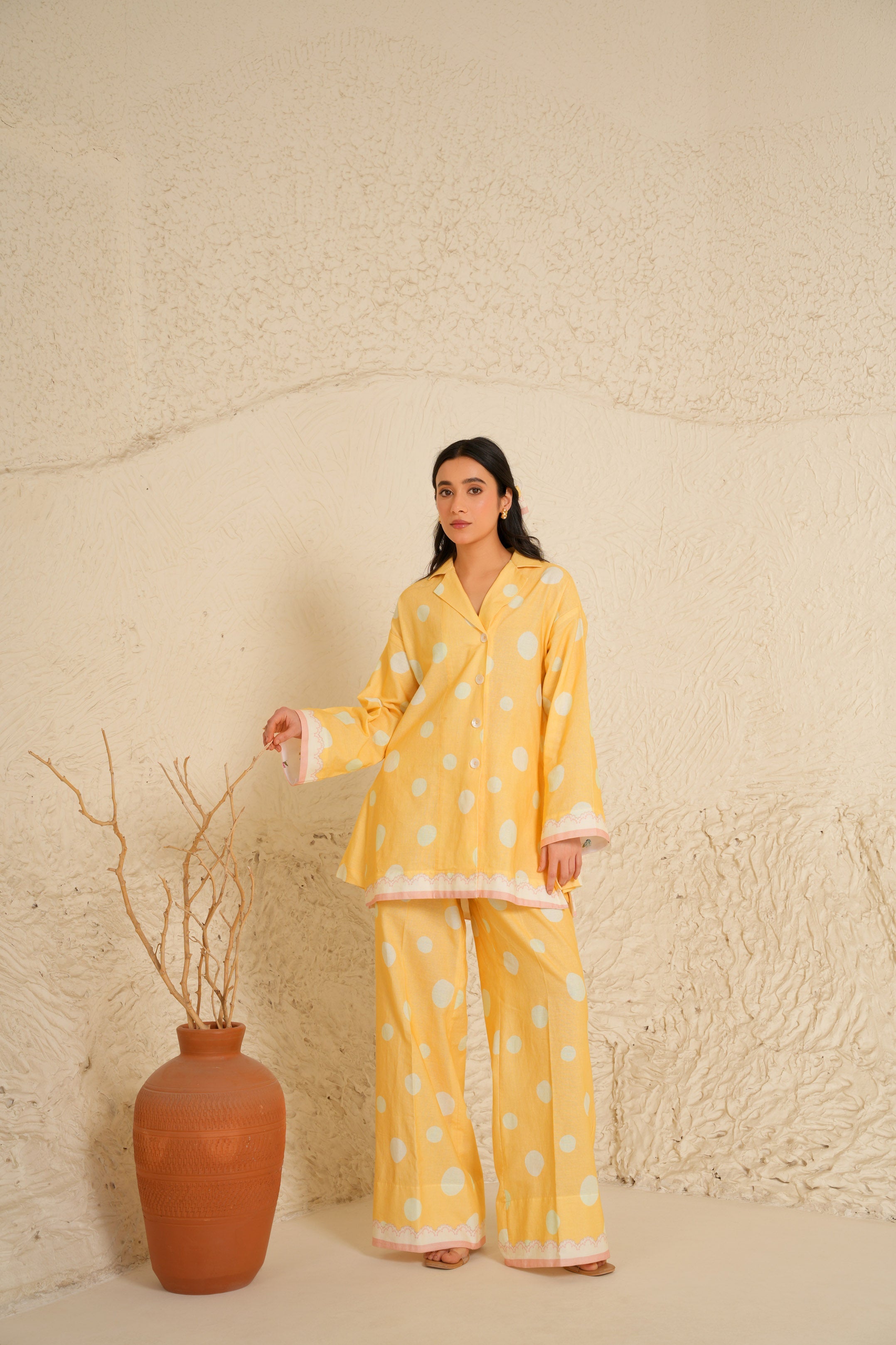 Marigold Shirt Tunic Set
