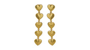 Hearty Layered Earrings Gold