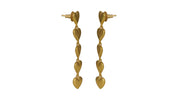 Hearty Layered Earrings Gold