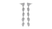 Hearty Layered Earrings Silver
