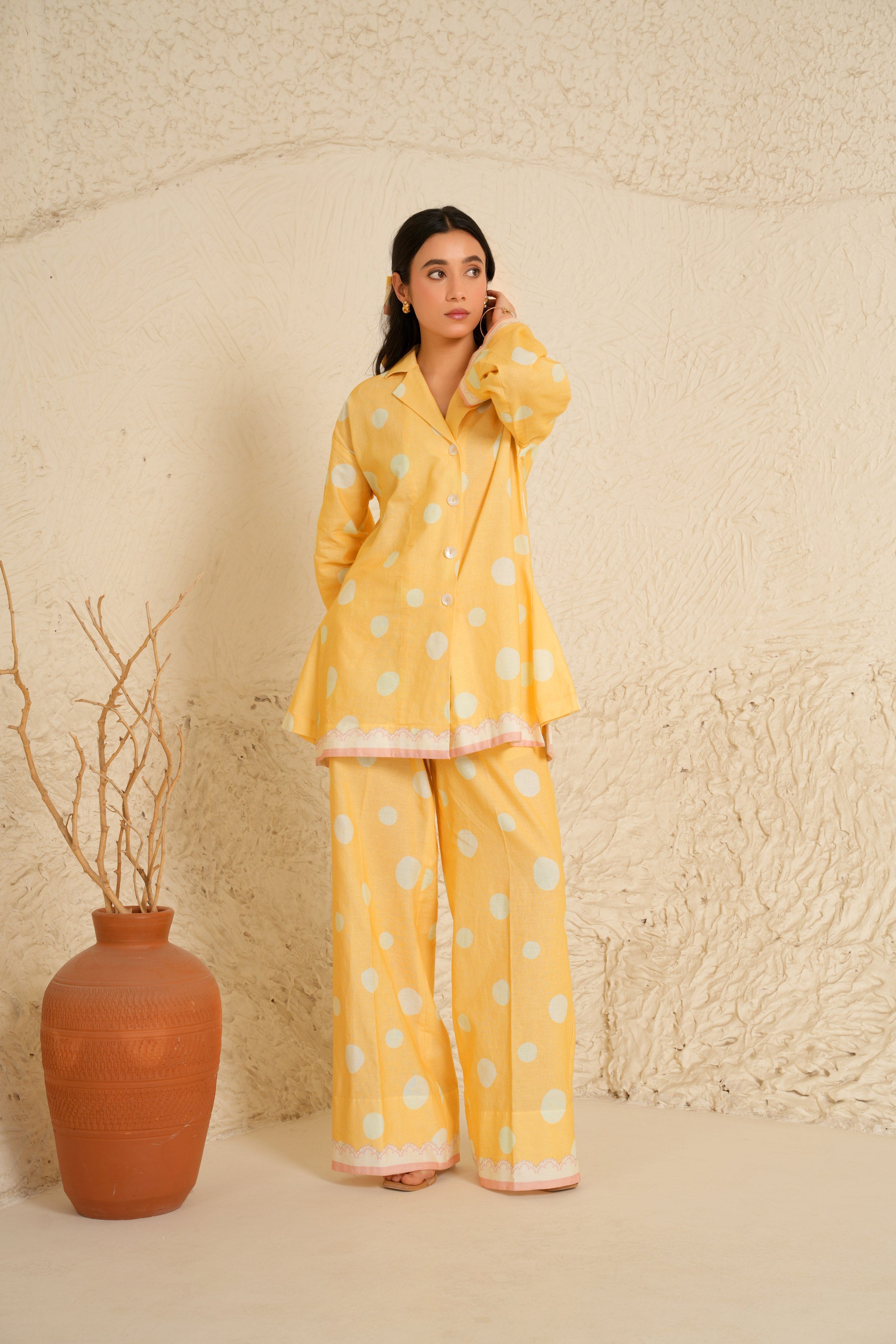 Marigold Shirt Tunic Set
