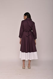 Drape Colour Block Dress