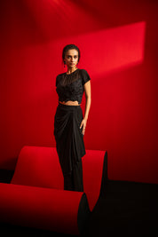 Hilme Blouse & Wrap Skirt Set