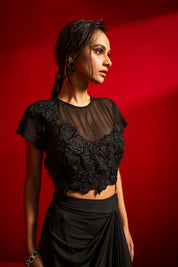 Hilme Blouse & Wrap Skirt Set